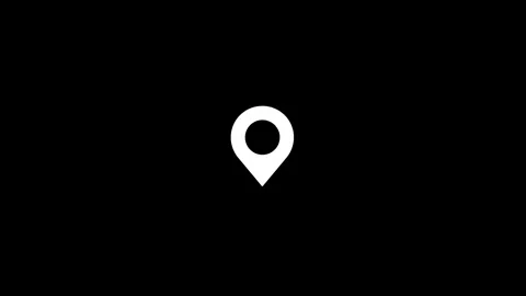 Location pin icon concept animated video Stock Footage 312929314