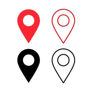 Location Pin Icon Illustrazione stock