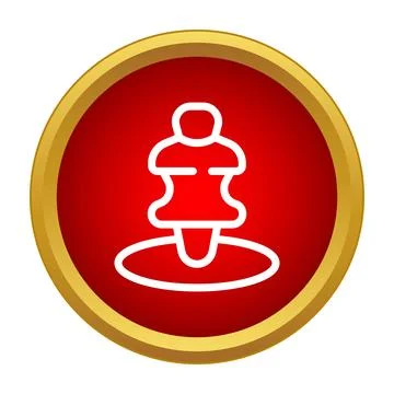 Location pin icon indicating map position Stock Illustration