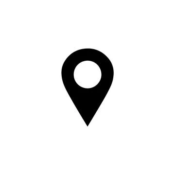 Location pin icon simple design. Vector illustration design. Stock Illustration