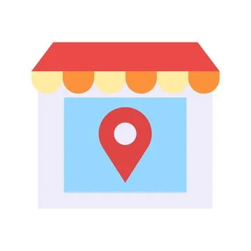 Location Pin icon vector image. Illustrazione stock