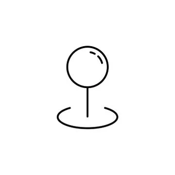 Location pin icon on the white background. Stock Illustration