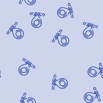 Location pin information line vector seamless pattern Stock Illustration