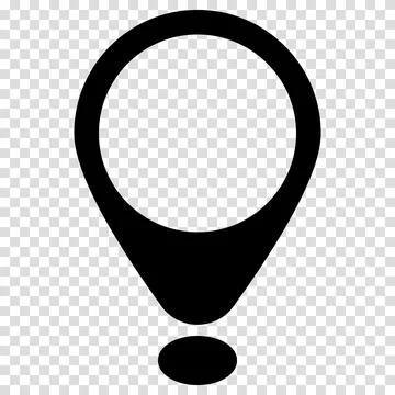Location pin map icon. Flat design. Vector illustration sign on a transparent Stock Illustration
