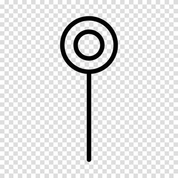 Location pin map icon. Flat design. Vector illustration sign on a transparent Stock Illustration