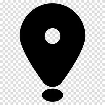 Location pin map icon. Flat design. Vector illustration sign on a transpare.. Stock Illustration