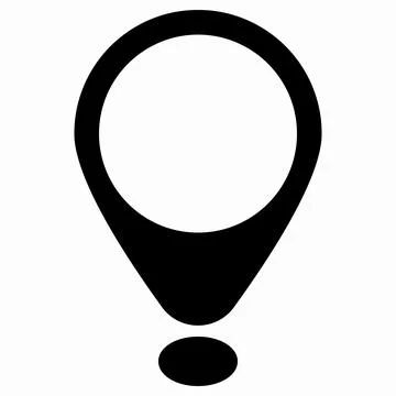 Location pin map icon. Flat design. Vector illustration sign on a white iso.. Stock Illustration