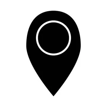 Location pin map icon or logo illustration Stock Illustration