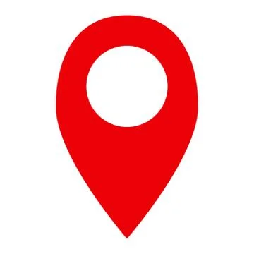Location pin map icon or logo illustration Stock Illustration