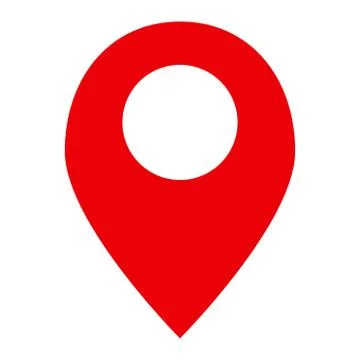 Location pin map icon or logo illustration Stock Illustration