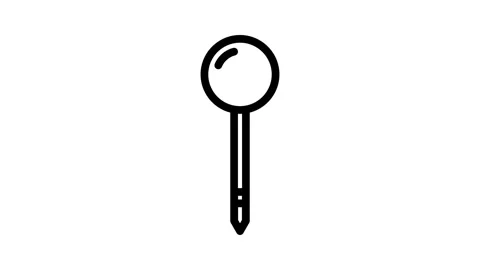 Location pin map line icon animation Stock Footage 326758853