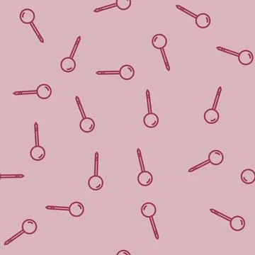 Location pin map line vector seamless pattern イラスト素材