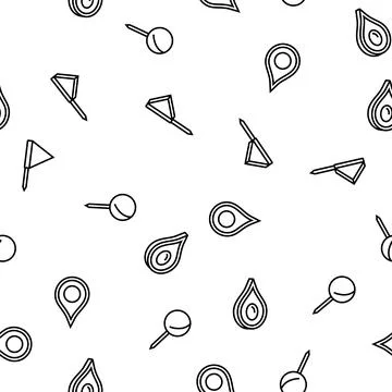 Location pin map point seamless pattern vector イラスト素材