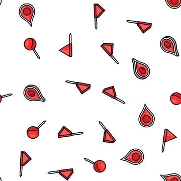 Location pin map point seamless pattern vector Stock Illustration