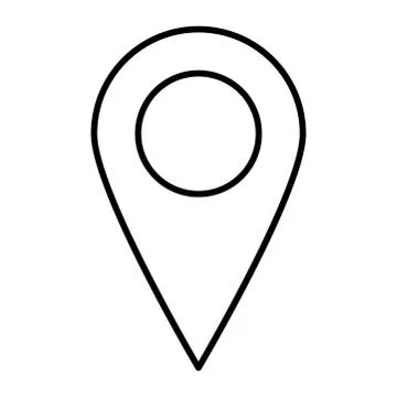 Location pin for map vector design isolated on white Stock Illustration