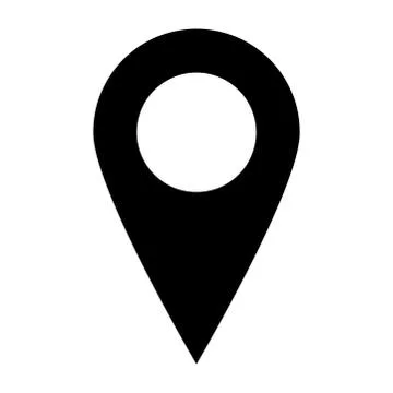 Location pin for map vector design isolated on white Stock Illustration