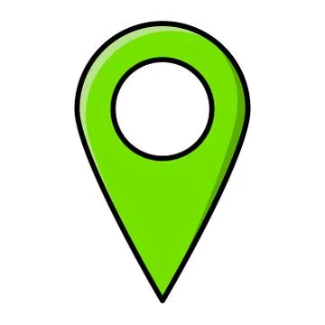 Location pin for map vector design isolated on white Stock Illustration
