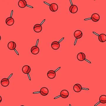 Location pin map vector seamless pattern Stock Illustration