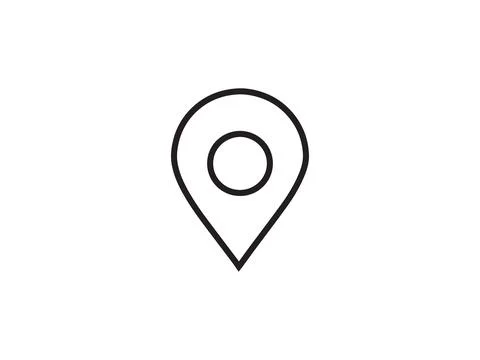 Location pin mark map web ui icon Stock Illustration
