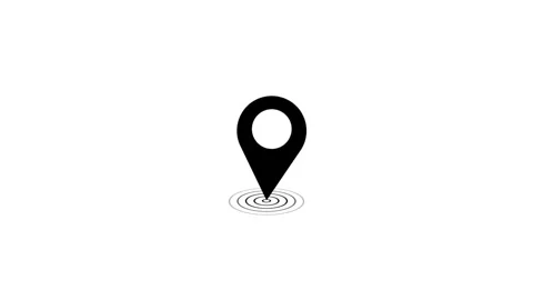 Location Pin Pointer On Map Animated. Stock Footage 277493081