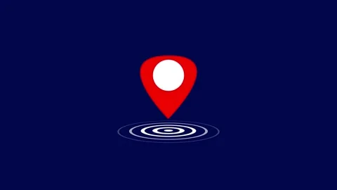 Location Pin Pointer on Transparent Background,location signal and location.. Stock Footage 299504239