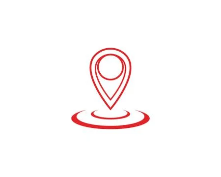 Location point Logo vector template Stock Illustration