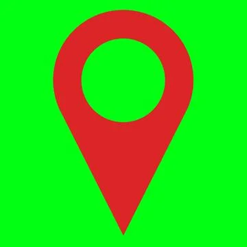 Location point simple shape vector icon. Pin icon vector Stock Illustration