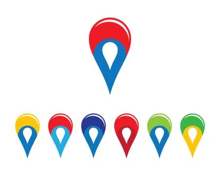 Location point symbol vector icon Stock Illustration