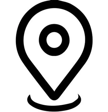 Location point on white background Stock Illustration