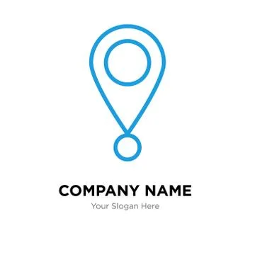 Location pointer company logo design template Stock Illustration