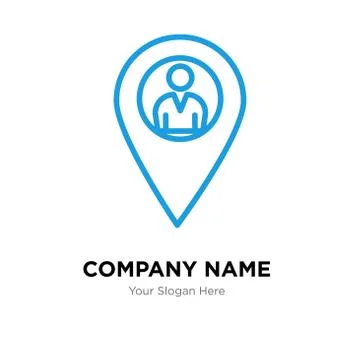 Location pointer company logo design template Stock Illustration