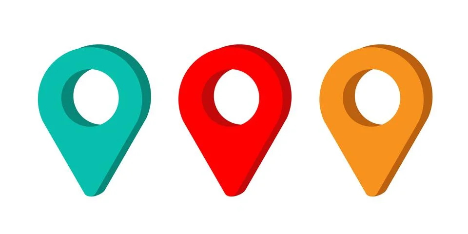 Location pointer icon vector Illustration Stock Illustration
