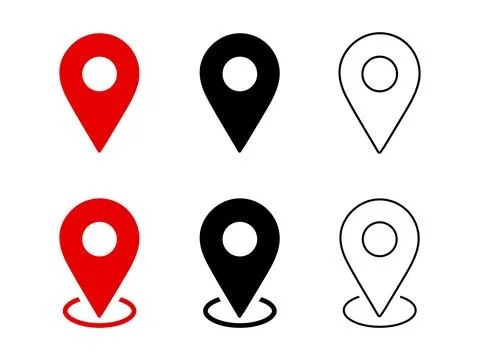 Location pointer sign vector illustration. Illustrazione stock