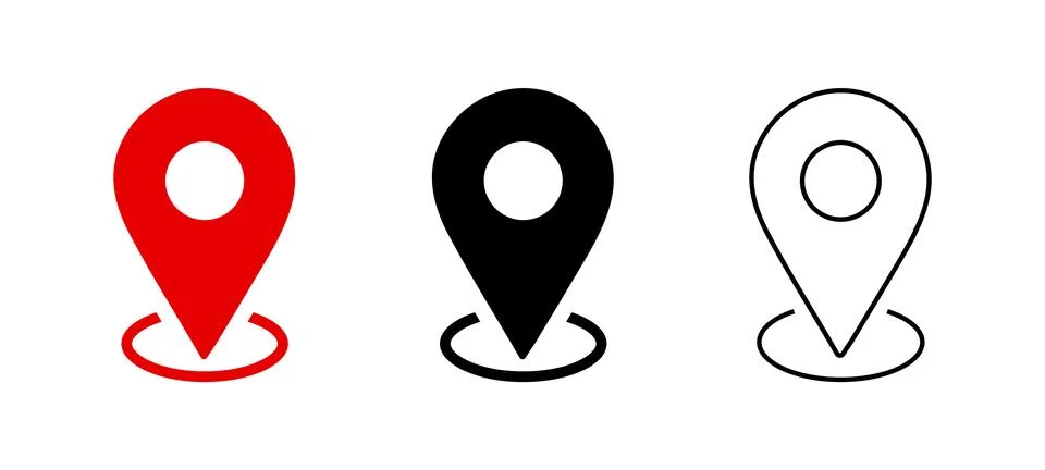 Location pointer sign vector illustration Stock Illustration