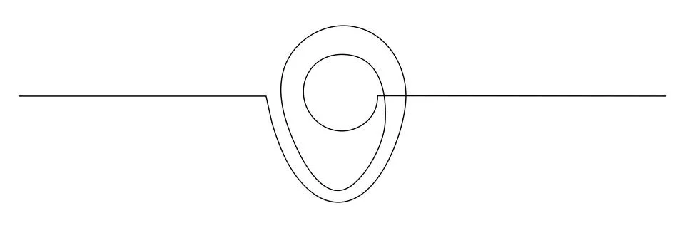 Location pointers continuous one line drawing Stock Illustration