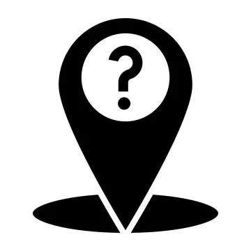 Location Question Vector Icon Design Illustration Stock Illustration