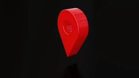 Location red pin Illustrazione stock
