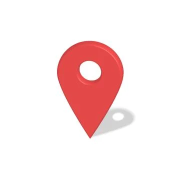 Location red pointer Stock-Illustration