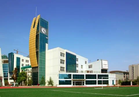 Location of a school Stock Photos