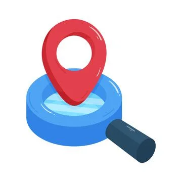 Location search Stock Illustration