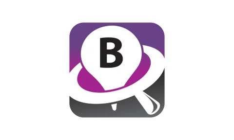 Location Search Solutions Initial B Stock-Illustration