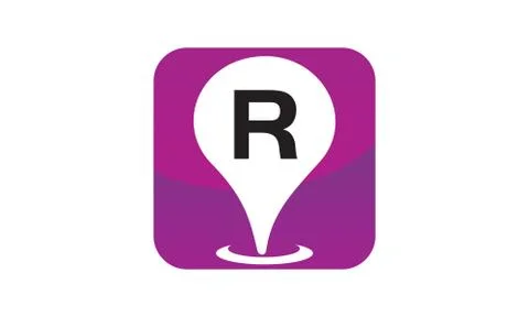 Location Search Solutions Initial R Stock-Illustration