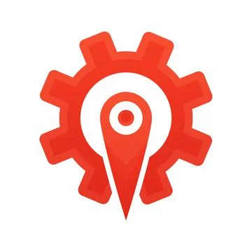 Location service logo element design template icon Stock Illustration