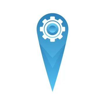 Location service logo element design template icon Stock Illustration