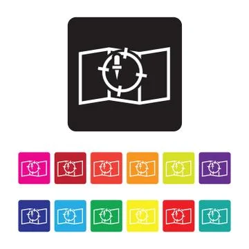 Location services icon Stock-Illustration