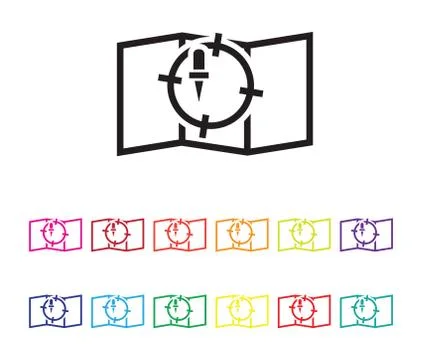 Location services icon Stock Illustration