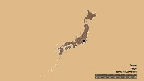 Location of Shiga, prefecture of Japan. Pattern Stock Illustration