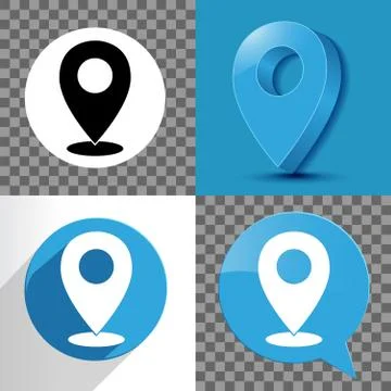 Location sign Stock Illustration