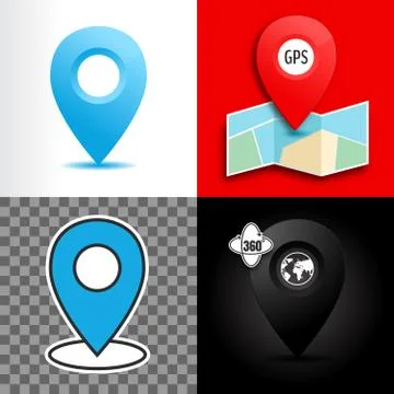 Location sign Stock Illustration