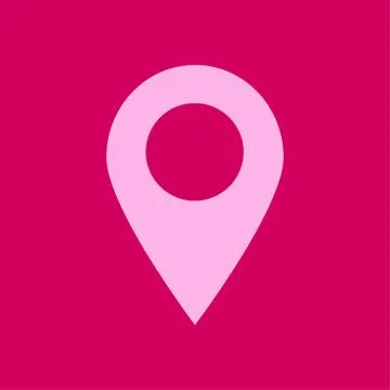 Location sign symbol. Illustrazione stock